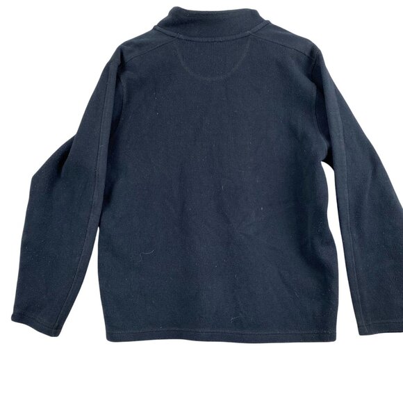 Eddie Bauer Mens Sweatshirt M  Black Fleece Pullover Cotton Polyester Blend - Picture 2 of 7